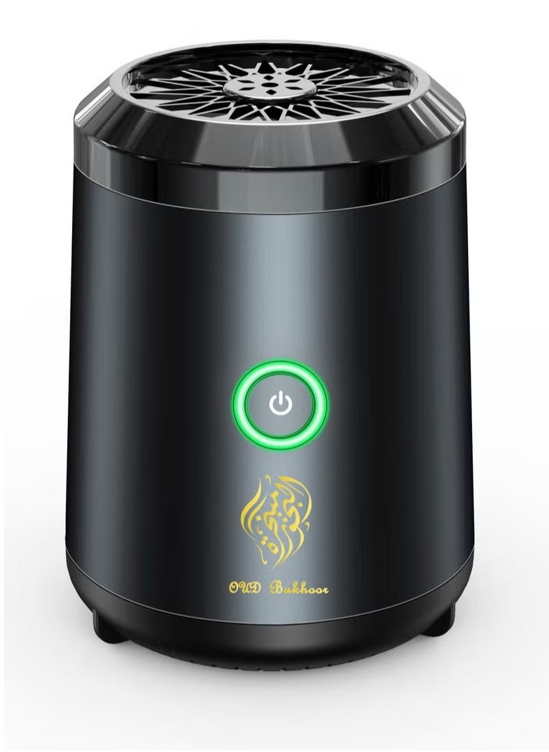 Oud Bukhoor - Car USB Mini Type-C Power Rechargeable Incense Burner Decorations Grey 9.8x7.4x6.7 cm - Image 1