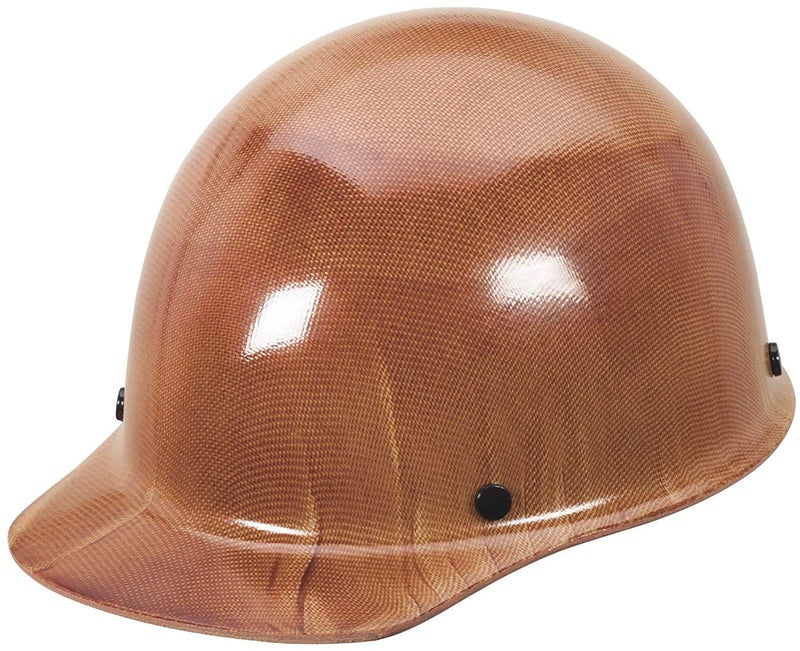 Msa 454617 Skullgard Cap Style Safety Hard Hat With Staz-On Pinlock Suspension | Non-Slotted Cap, Made Of Phenolic Resin, Radiant Heat Loads Up To 350F - Standard Size In Natural Tan - Image 1