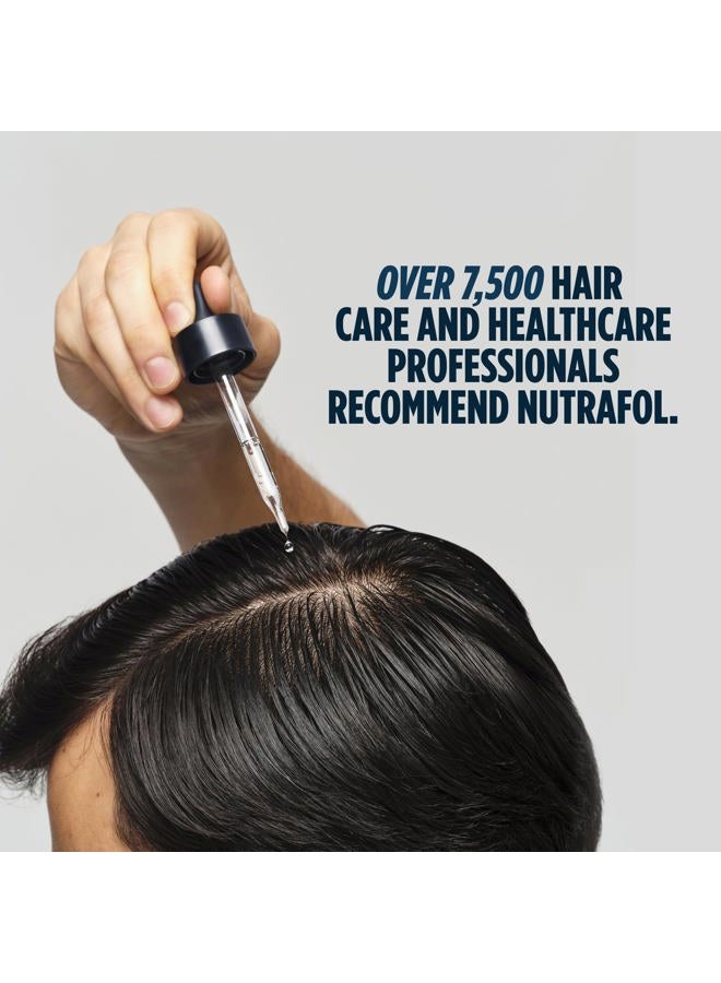 NUTRAFOL Men's Hair Serum, Clinically Tested to Support Visibly Thicker Hair and Scalp Coverage, Lightweight and Non-Greasy, for Daily Use - 30mL, 1 Bottle - Image 3