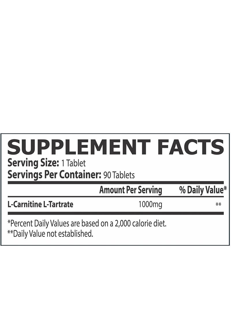 Core Champs L-Carnitine 1000MG 90 Tablets - Image 2