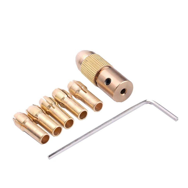 Bolt Small Electric Drill Bit Collet Micro Twist Drill Chuck Set Shank Metal Drill Chuck Collet Bits Rotary with Screw, 0.5-3 mm, 3.17 mm - Image 2