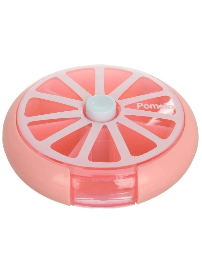 Portable Pill Box For Travel, 7 Compartments For Medicines And Vitamins, Suitable To Put In A Pocket Or Purse, Safe Storage Of Daily Doses-Pink - Image 2