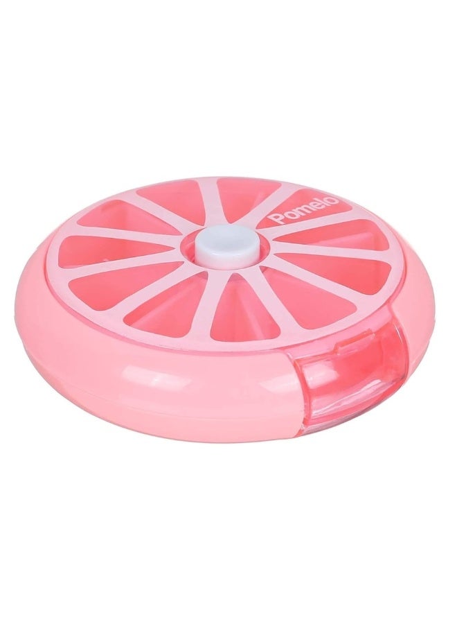 Portable Pill Box For Travel, 7 Compartments For Medicines And Vitamins, Suitable To Put In A Pocket Or Purse, Safe Storage Of Daily Doses-Pink - Image 4