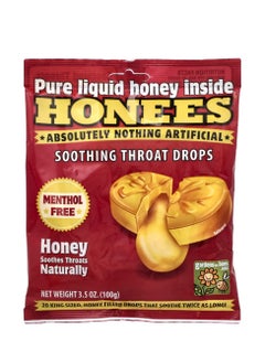 Honees Soothing Throat Drops Honey 20 King Size Drops 3.5 oz (100 g)  - Image 1