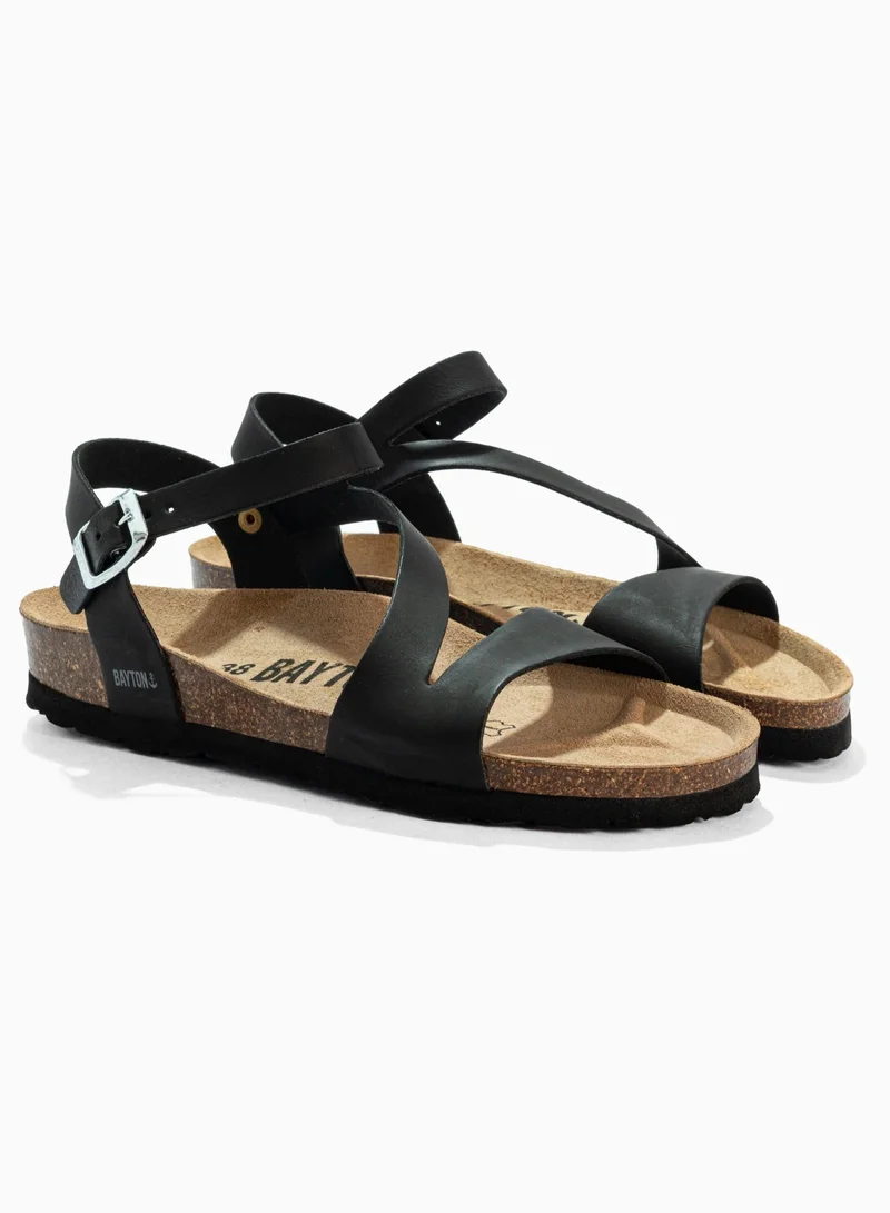 Javea Black Multi-Strap Sandals