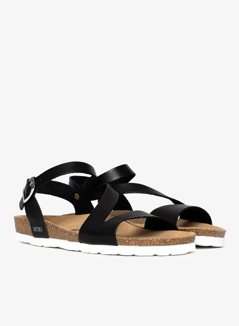 BAYTON Javea Black Multi-Strap Sandals