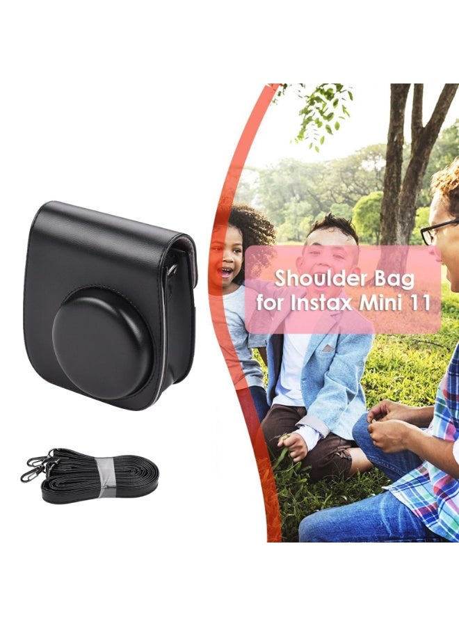 Camera Case For Instax Mini 11 PU Leather Cover Bag for Fujifilm Film Camera Bag with Shoulder Strap - Image 5