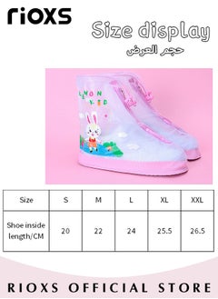 ريوكس حذاء المطر للفتيان، أحذية مقاومة للماء أغلفة، الأطفال مقاومة للماء أحذية غطاء غطاء الحذاء، PVC مطاطي فردي قابل لإعادة الاستخدام أحذية الثلج، Non-Slip Overالأحذية لركوب الخيم في الهواء الطلق  - Image 5