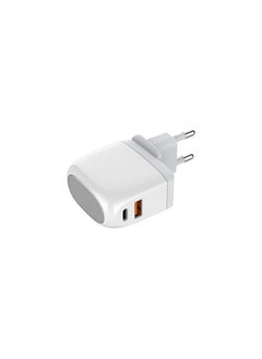 إل دينو LDNIO A2522C USB-A TYPE-C شاشة LED 30 وات شاحن سريع متعدد الألوان منافذ QC3.0 PD مزدوج USB للسفر محمول الولايات المتحدة المملكة المتحدة الاتحاد الأوروبي التوصيل شاحن الحائط  - Image 2