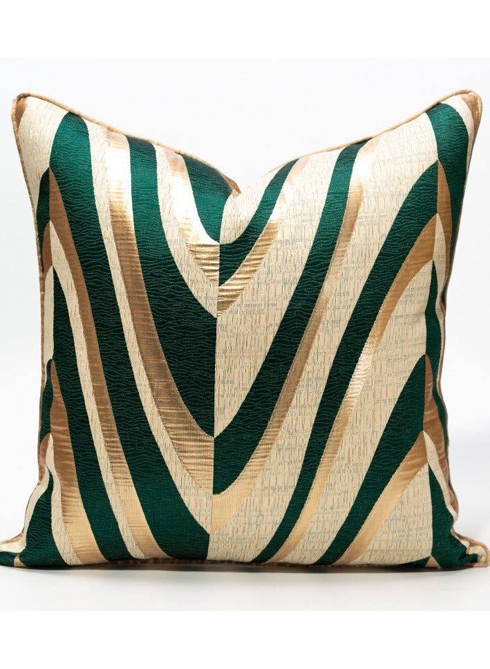 Modern Minimalist Gold Headboard Waist Protection Model Room Bedroom Sofa Large Pillowcase  - Image 1