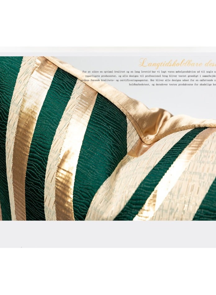 Modern Minimalist Gold Headboard Waist Protection Model Room Bedroom Sofa Large Pillowcase  - Image 3