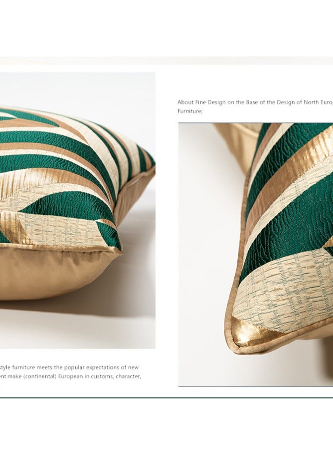 Modern Minimalist Gold Headboard Waist Protection Model Room Bedroom Sofa Large Pillowcase  - Image 5