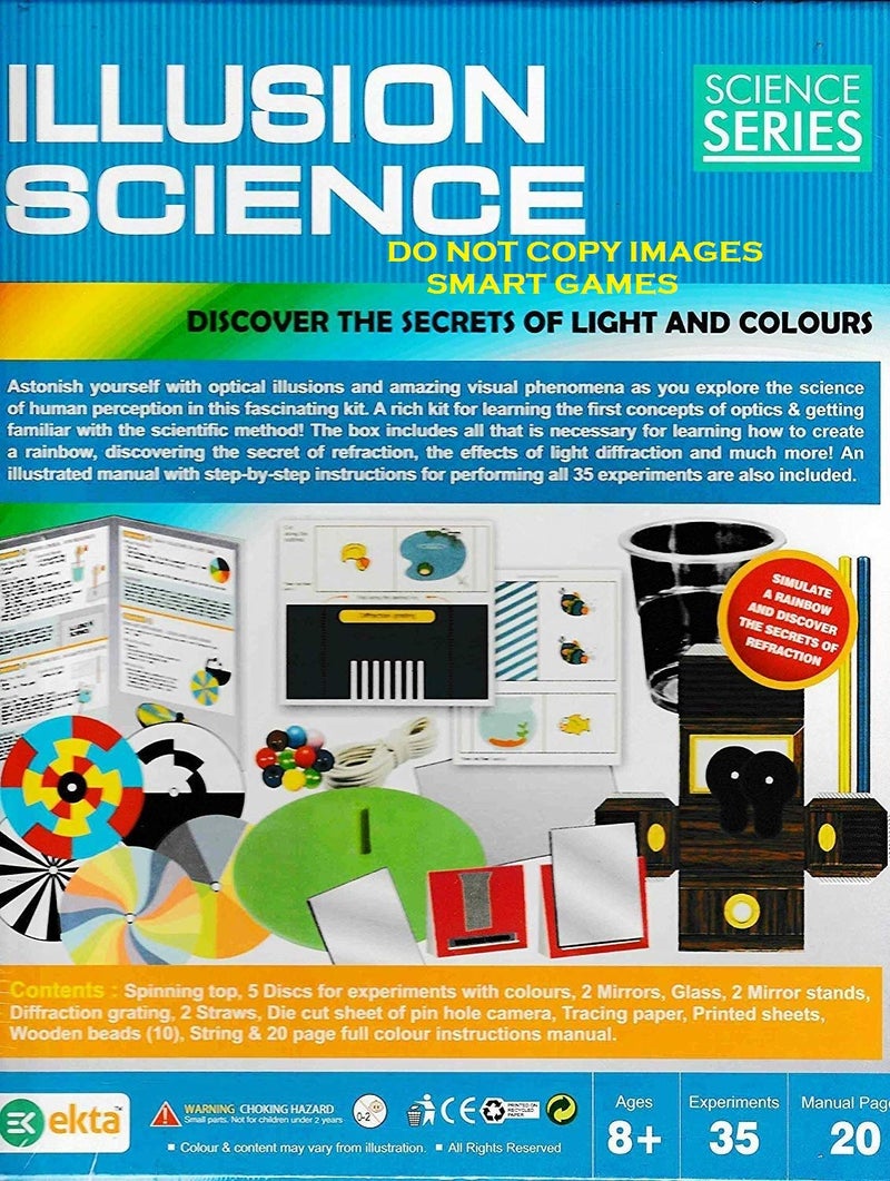 EKTA 8+ Years Illusion Science Discover The Secrets of Light and Colours- Multi Color - Image 2