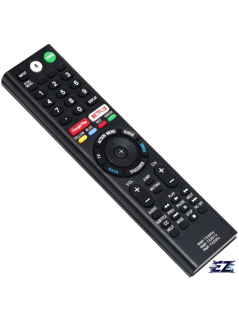 ELTRAZONE Replacement Voice Remote Control RMF-TX300U RMF-TX200U RMF-TX201U Suitable for Sony TV XBR-43X800D XBR-49X800D XBR-55X930E KD-49XE9005 KD-55XE9005 KD-65XE9005 S9005 RMF-TXTX 200U RMF-TX200P with battery - Image 2