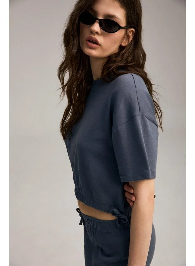 Ethiquet STERY Women's Soft Organic Cotton Indigo Bottom-Top Set.