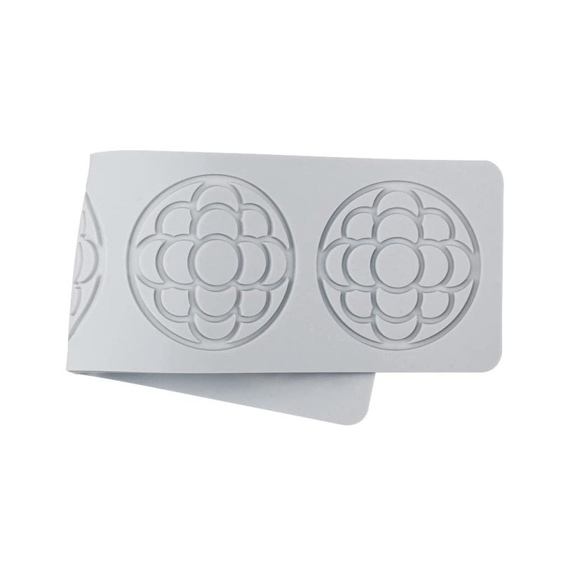 TUKE Flower Shape Silicone Mold 3D Flower Fondant Lace Pad Cake Silicone Mold Cake Fondant Silicone Mold Fondant Clay Mould for Sugarcraft Polymer Clay Cupcakes Chocolate Candy (A_11*2.96 * 0.12inch) - Image 4