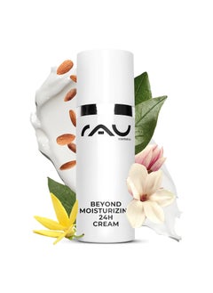 RAU beyond Moisturizing 24h Cream 17 oz  Organic face moisturizer  Natural antiwrinkle  Smoothing  nourishing face cream