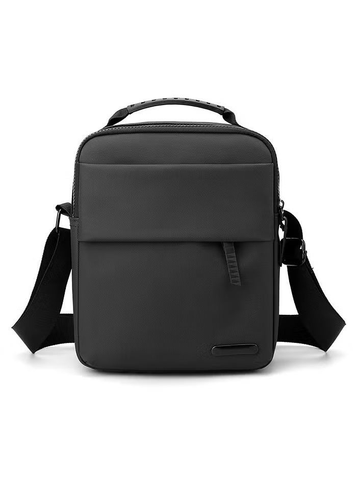 Sling Crossbody Bag for Men, Black – Small Shoulder Chest Bag for Travel & Cycling - Image 1