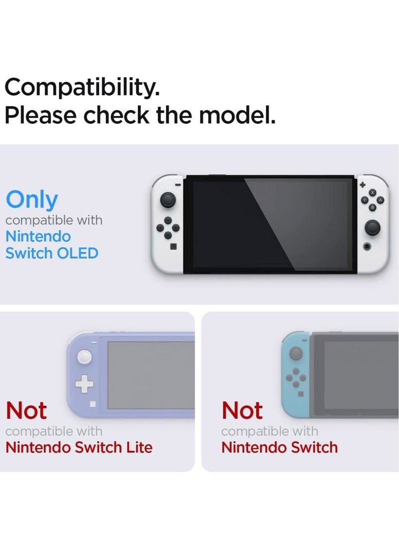 GLAStR EZ FIT [2 Pack] for Nintendo Switch (OLED model) Screen Protector Premium Tempered Glass