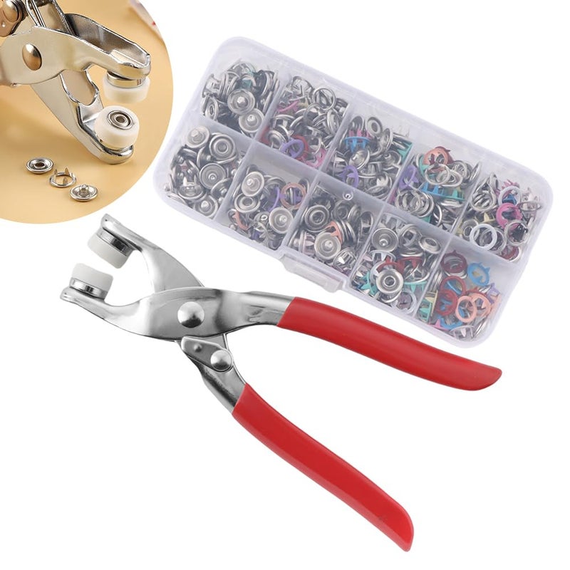 TWZKXC 1 Pcs Safety Eye Tool Pliers Snapper Safety Eye Auxiliary Tool Compatible With Amigurumi Crochet Crochet Stuffed MultiFunction Button Animal Eyes Making Supplies Tool100 Pair of Buttons - Image 3