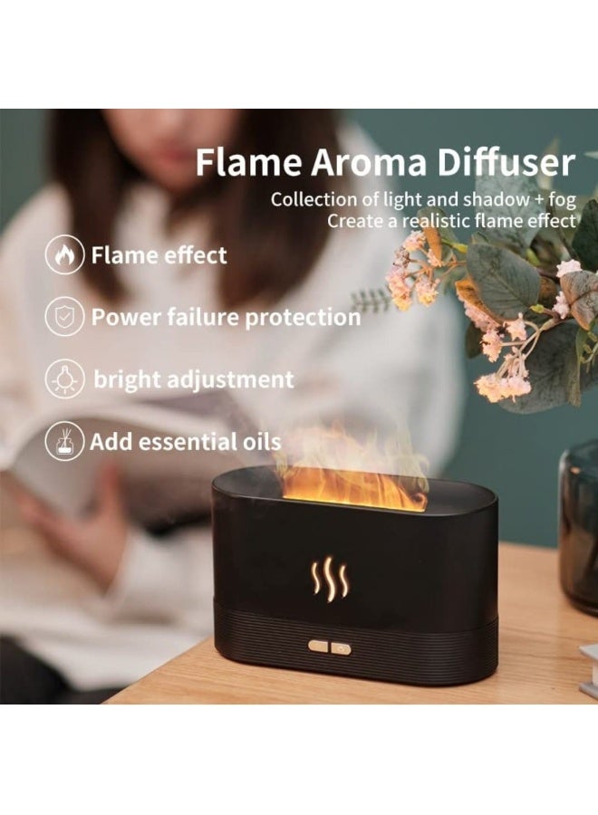Flame Diffuser for Essential Oils with Aroma Humidifier, Air Essentials Fire Mist Ambientador, Flame Oil Diffuser, Volcano humidifier or Bonfire Diffuser with Flame humidifier  - Image 4