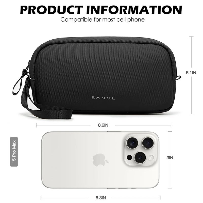بانجي حقيبة تنظيم Bange Travel Organizer Bag Power Bank Mini Pouch Electronics Gadgets Accessorie Case for USB Cable Cords, Hard Drives Storage Bag - Image 3
