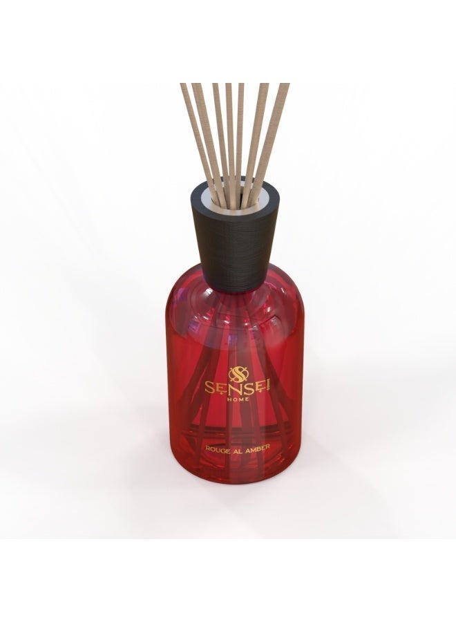 SENSEI Reed Diffuser for Bedrooms, Living Spaces, Hotels and Offices | 2800ml Long Lasting Fragrance | Floral Amber Scent - Image 3