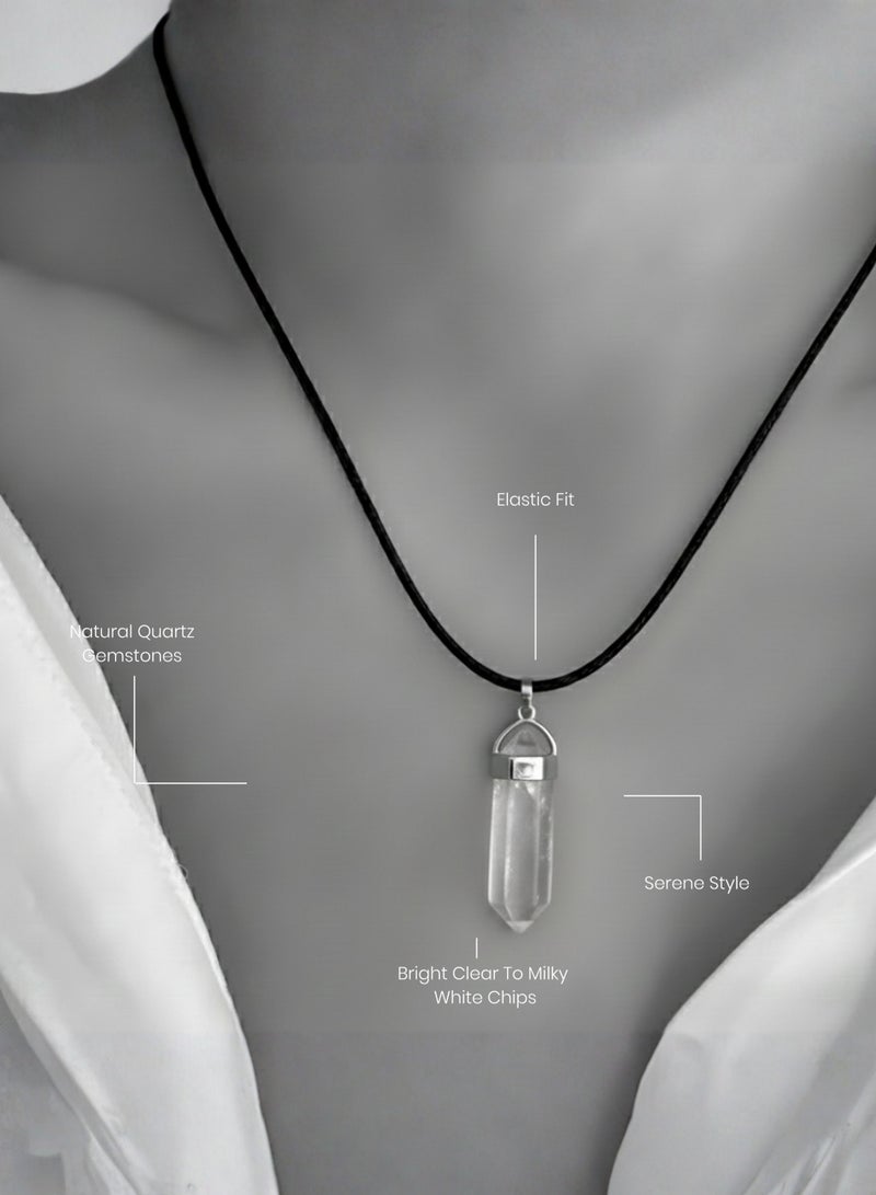 British Fossils Crystal Energy Quartz Pendant - Image 3