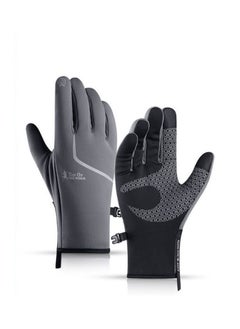 Golovejoy Outdoor Cycling Men's Winter Sports Windproof Waterproof Plush Gloves 