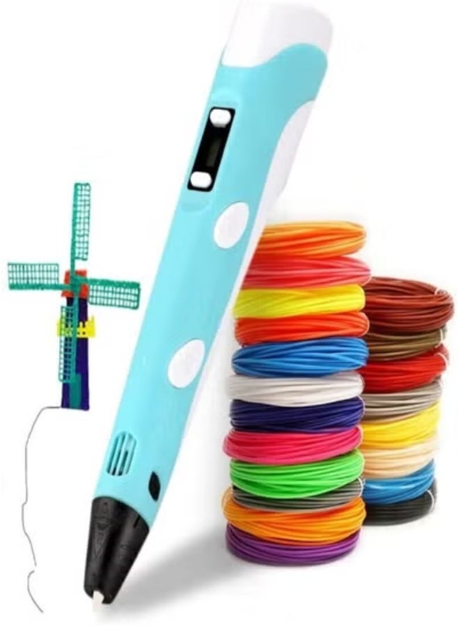 JAJEEK Kids-Friendly Magic 3D Printing Pen – Safe Low-Temperature 3D Drawing Tool for Children | Ergonomic Design with LED Display & PLA Filament | Creative Art Toy for STEM Learning, Fun Drawing, & Educational Play | Perfect Gift for Kids  - Image 1