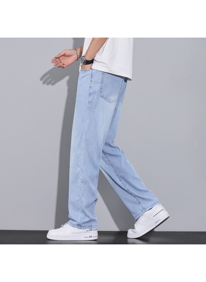 EPTISON 2025 Summer Lightweight High Street Men's Jeans Fashion Versatile Straight Leg Pants - Image 5