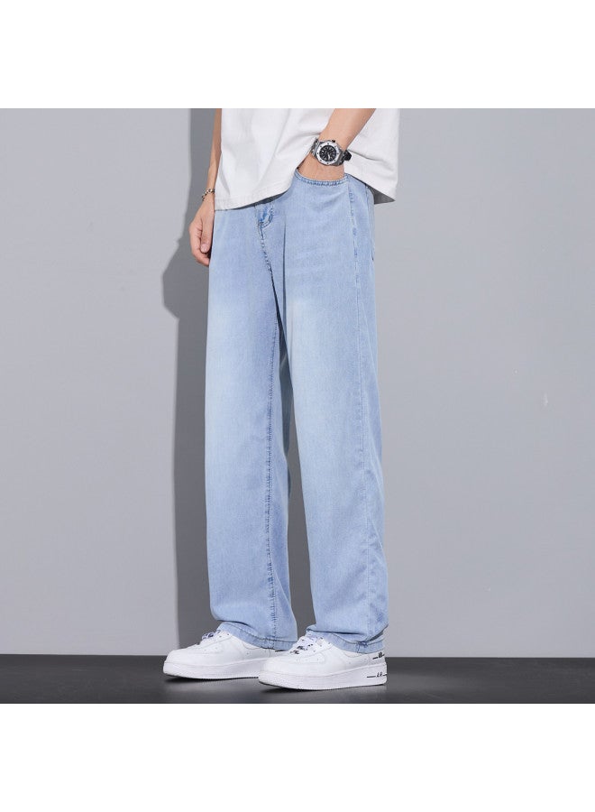 EPTISON 2025 Summer Lightweight High Street Men's Jeans Fashion Versatile Straight Leg Pants - Image 4