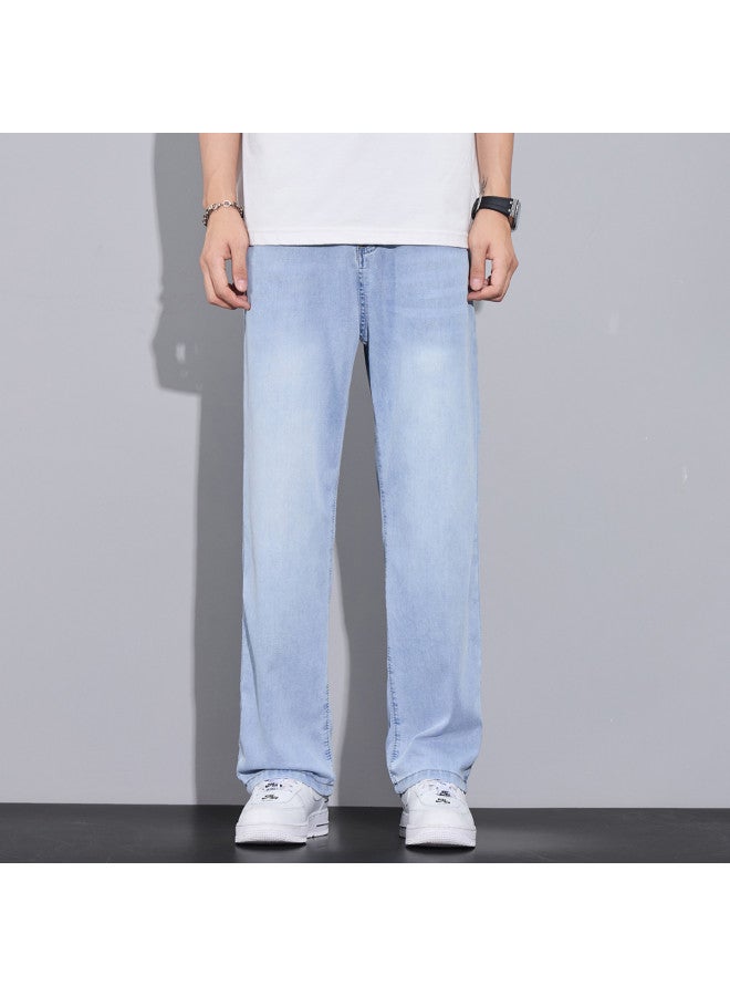 EPTISON 2025 Summer Lightweight High Street Men's Jeans Fashion Versatile Straight Leg Pants - Image 3