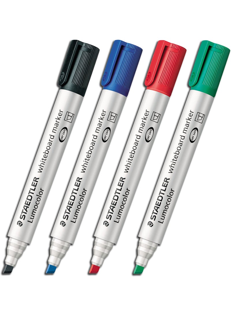 Staedtler Lumocolor Whiteboard Markers, Set of 4 Colors