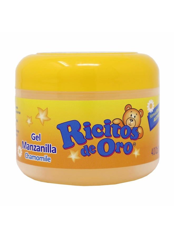 Ricitos de Oro Chamomile Hair Gel, Alcohol-Free, Hairstyling Product for Daily Use, Gentle Gel with Chamomile Extract for Children, Non-Greasy, 3-Pack of 4.05 Oz, 3 Jars - Image 5