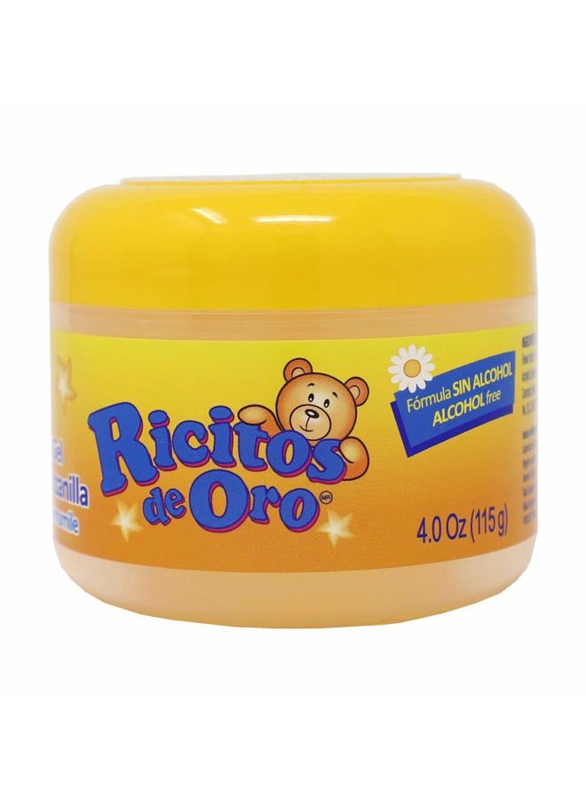 Ricitos de Oro Chamomile Hair Gel, Alcohol-Free, Hairstyling Product for Daily Use, Gentle Gel with Chamomile Extract for Children, Non-Greasy, 3-Pack of 4.05 Oz, 3 Jars - Image 4