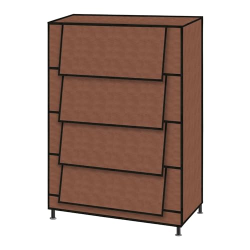 TRENDY Multipurpose Shoe Rack Cabinet 4 Layer All-in-one Storage Organizer with Dustproof Cover | Space-Saving Shoe Stand for Home, Wardrobe & Entryway - Image 1