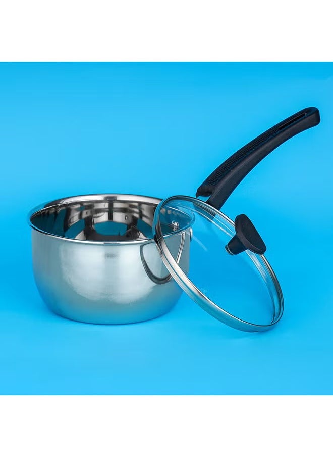 DELCASA DelCasa Sauce Pan with Glass Lid 15cm DC2139  - Image 2