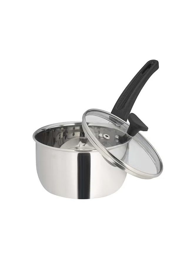 DELCASA DelCasa Sauce Pan with Glass Lid 15cm DC2139  - Image 4