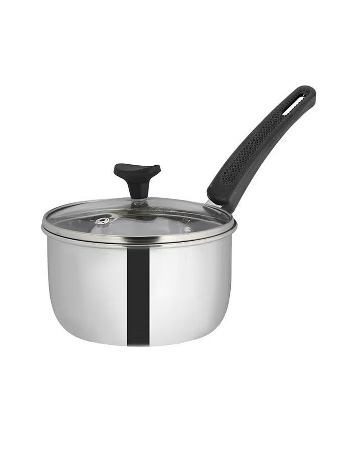 DELCASA DelCasa Sauce Pan with Glass Lid 15cm DC2139  - Image 1