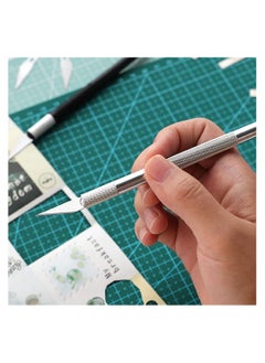 KASTWAVE Precision Carving Knife Kit, Craft Hobby with 40 PCS Exacto Blades, Ruler, Cutter, Replacement Blades for DIY Art Work Cutting, Scrapbooking, Stencil  - Image 5