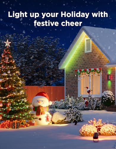 Govee Outdoor LED Strip Lights, 32.8ft Smart Outdoor Lights Work with Alexa and Google Assistant, App Control, IP65 Waterproof, RGBIC LED Lights for Patio, Eave, Holiday Decorations - Image 2