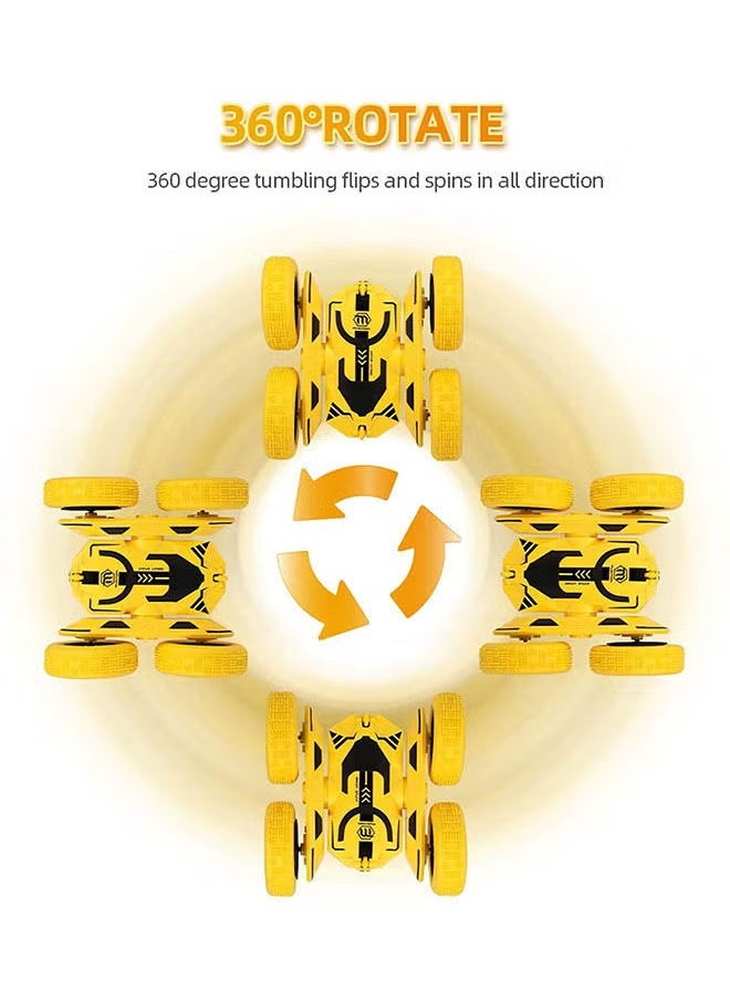 Portable Double Sided Rotating Vehicles Tumbling Flips Rc Remote Control Car- Assorted