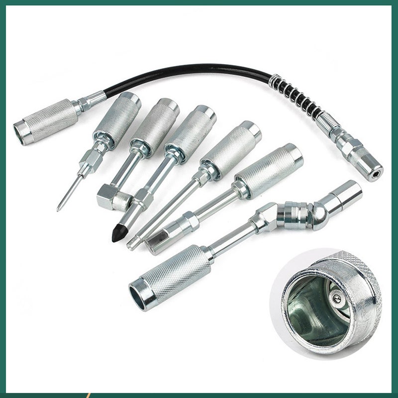 7pcs Grease Machine Lubrication Tools Set Greaser Lubrication Accessories Kit Car Maintenance and Repairing Tool - Image 3