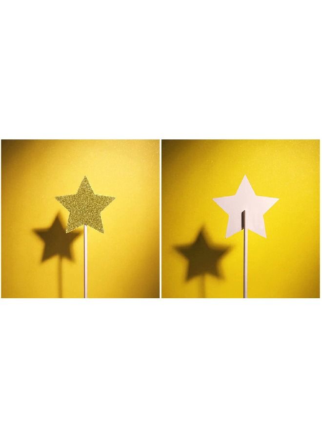 ThePartyPopper Pack of 30 Gold Stars Cupcake Toppers  - Image 3