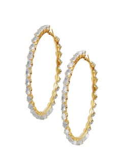 Alissa Stone Embellished Hoop Earrings