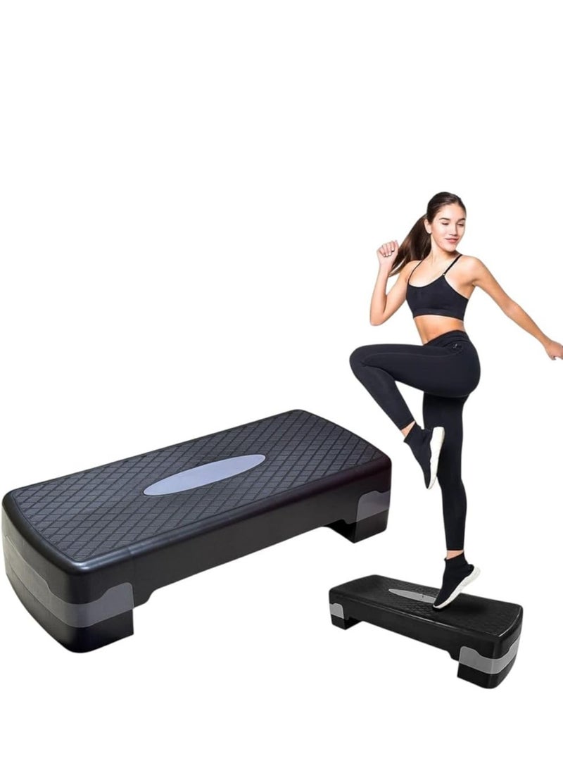 ماس معدات اللياقة البدنية منصة تمارين خطوات رياضية متدرجة أداة رائعة لصالة الألعاب الرياضية المنزلية ورياضة الكارديو قابلة للتعديل 69 سم - Image 2