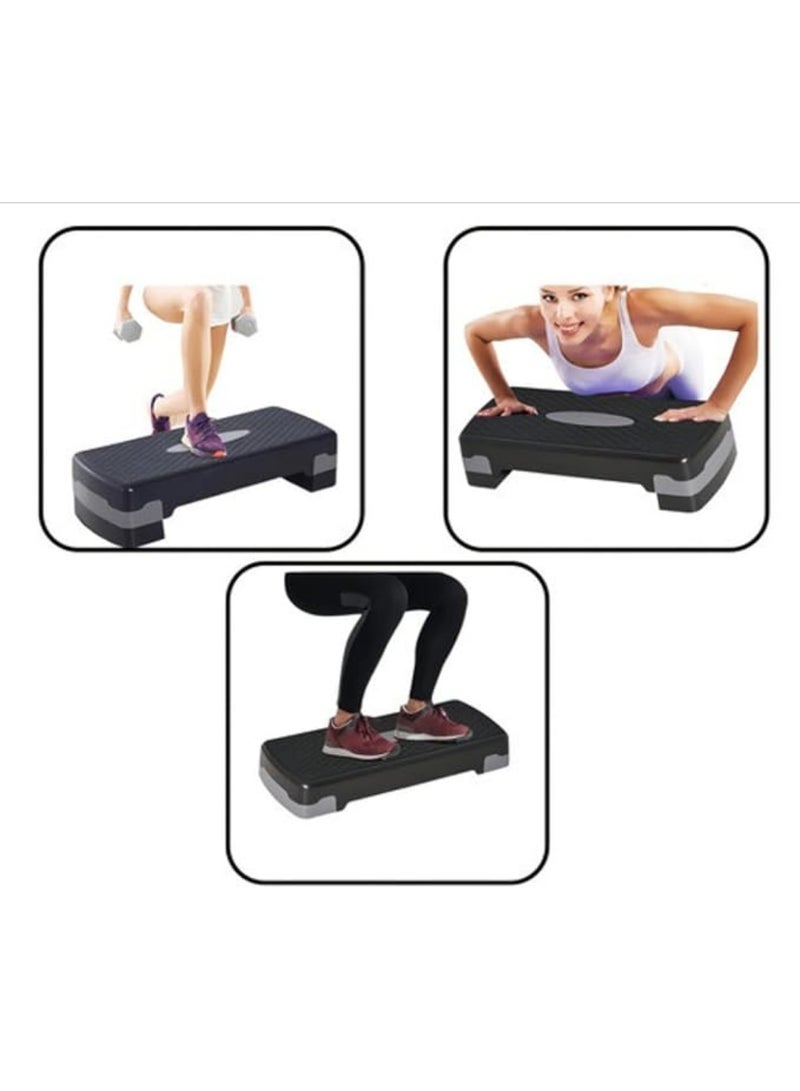ماس معدات اللياقة البدنية منصة تمارين خطوات رياضية متدرجة أداة رائعة لصالة الألعاب الرياضية المنزلية ورياضة الكارديو قابلة للتعديل 69 سم - Image 5