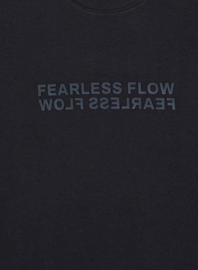 ماكسيم Men Regular Fit Crew Neck Short Sleeves Slogan Print T-shirt
