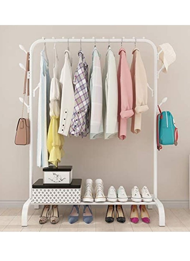 DubaiGallery Metal Clothes Single Rail Heavy Duty Garment Hanging Rack Shop Use Display Stand  - Image 2